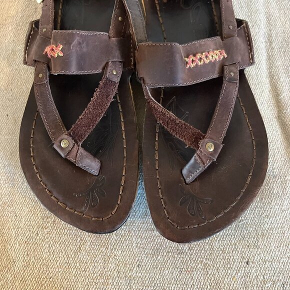 Merrell Woman's Milos Leather Summer Vacation Bohemian Sandals Sz 7 - Picture 4 of 8
